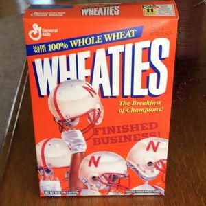NEBRASKA Wheaties 1995 Championship cereal box!